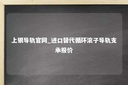 上银导轨官网_进口替代循环滚子导轨支承报价