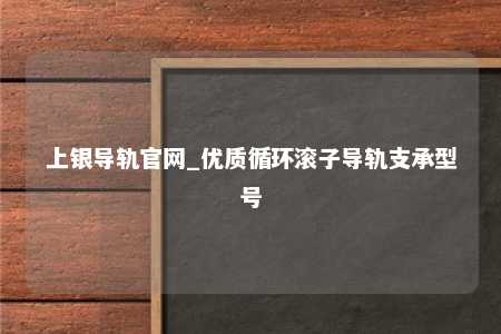 上银导轨官网_优质循环滚子导轨支承型号
