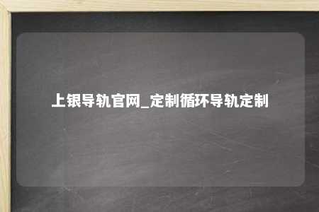 上银导轨官网_定制循环导轨定制