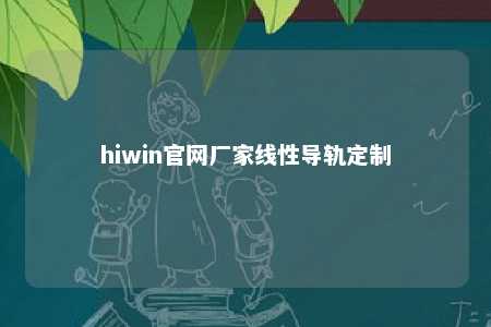 hiwin官网厂家线性导轨定制