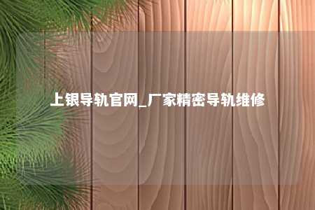 上银导轨官网_厂家精密导轨维修