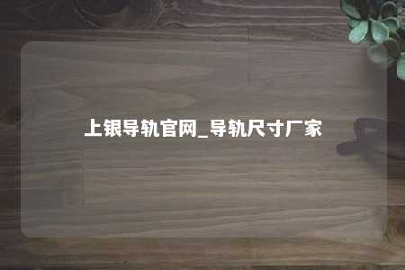 上银导轨官网_导轨尺寸厂家