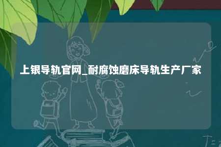 上银导轨官网_耐腐蚀磨床导轨生产厂家