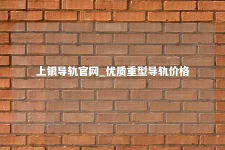 上银导轨官网_优质重型导轨价格