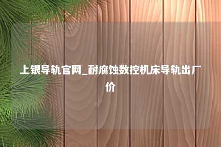 上银导轨官网_耐腐蚀数控机床导轨出厂价