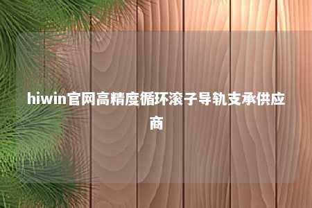 hiwin官网高精度循环滚子导轨支承供应商