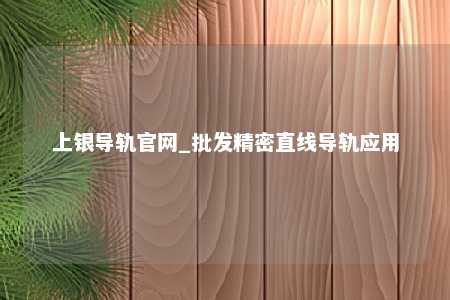 上银导轨官网_批发精密直线导轨应用