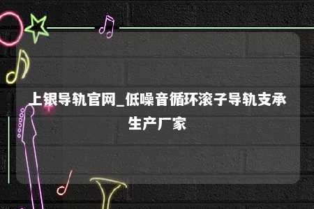 上银导轨官网_低噪音循环滚子导轨支承生产厂家