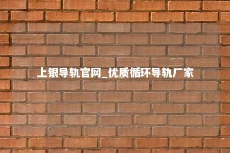 上银导轨官网_优质循环导轨厂家