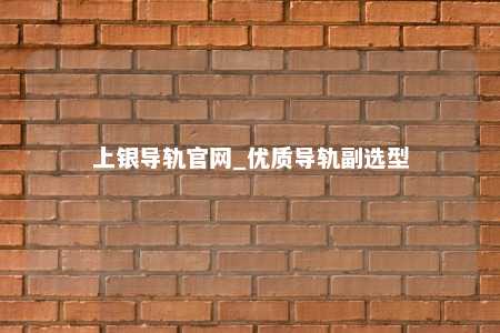 上银导轨官网_优质导轨副选型