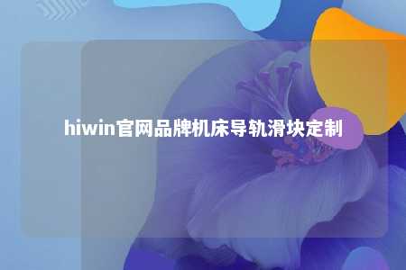 hiwin官网品牌机床导轨滑块定制