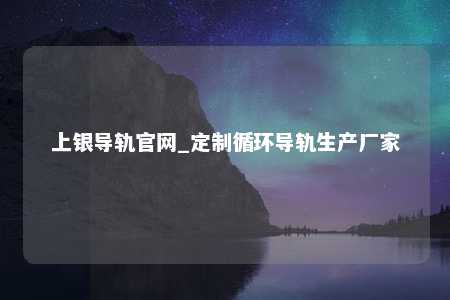 上银导轨官网_定制循环导轨生产厂家