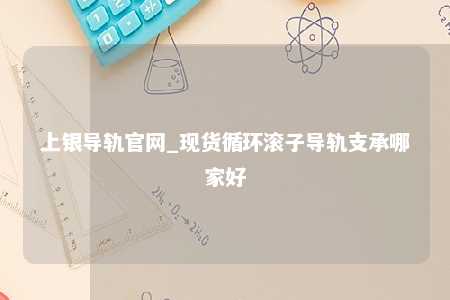 上银导轨官网_现货循环滚子导轨支承哪家好