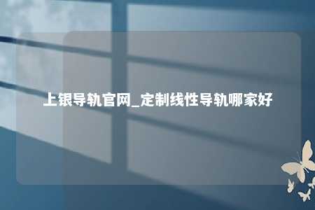 上银导轨官网_定制线性导轨哪家好